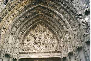 tympan de l'arbre de Jessé, Notre-Dame de Rouen